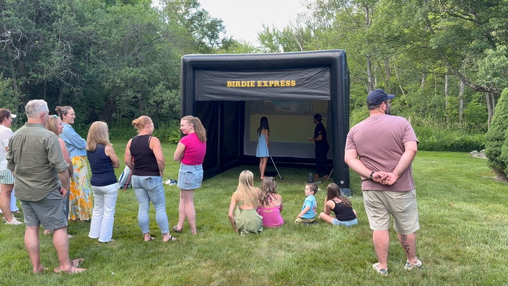 Grad party, backyard setup
