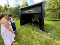 Birdie Express Portable Golf Simulator Business Kit: Outdoor view 6