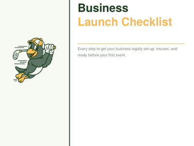 FREE Golf Simulator Business Launch Checklist