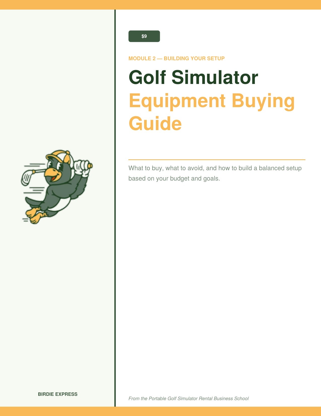 Golf Simulator Equipment Buying Guide
