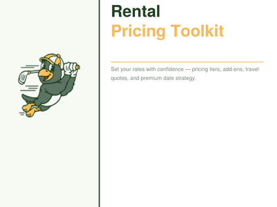 Golf Simulator Rental Pricing Toolkit